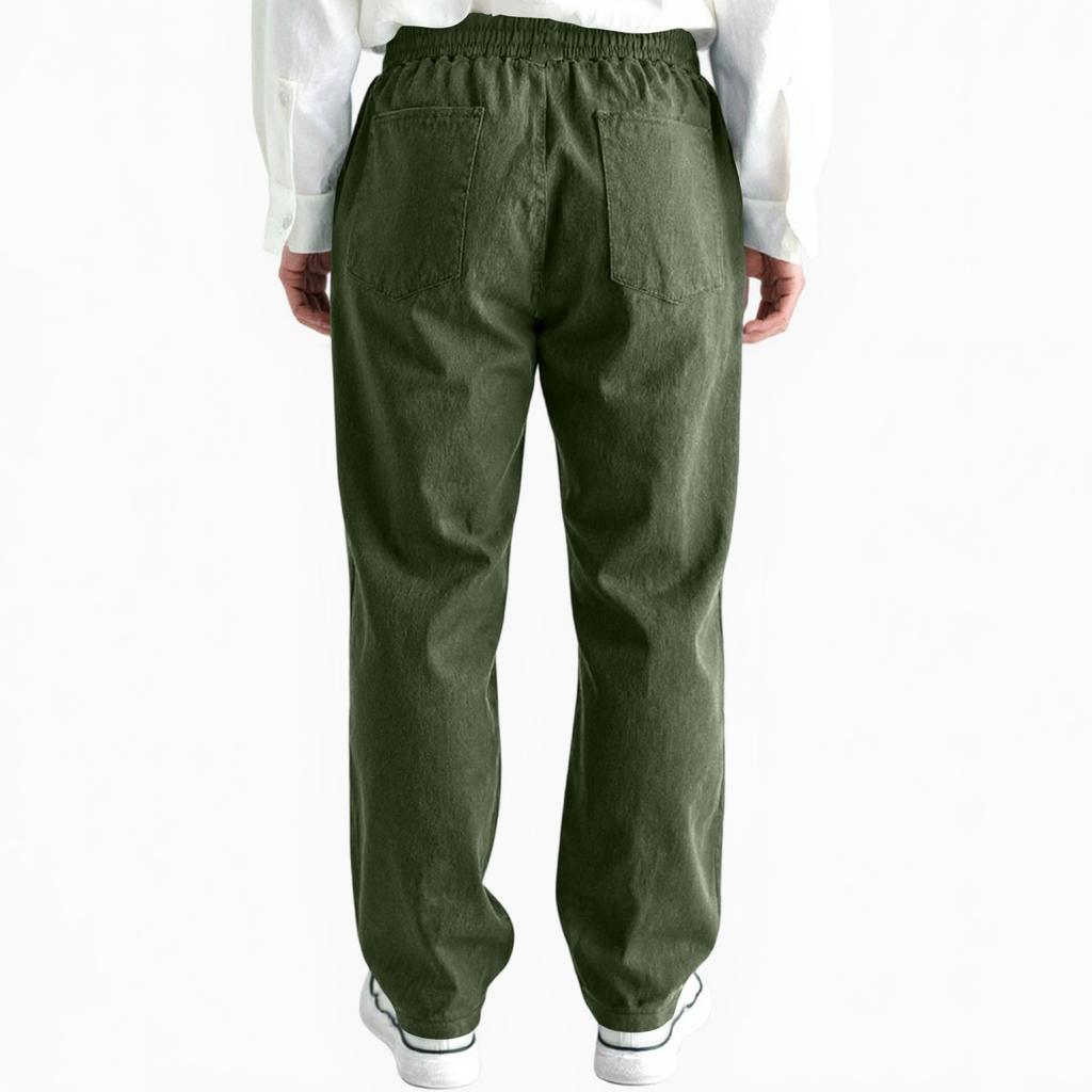 Men's Fashion Leisure Middle Waist Long Style Casual Pants