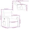 Recliner Chair with Lift Function Electric Cappuccino Faux Leather