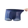 Slip Boxer da Uomo in Rete di Seta Ghiacciata Estivi