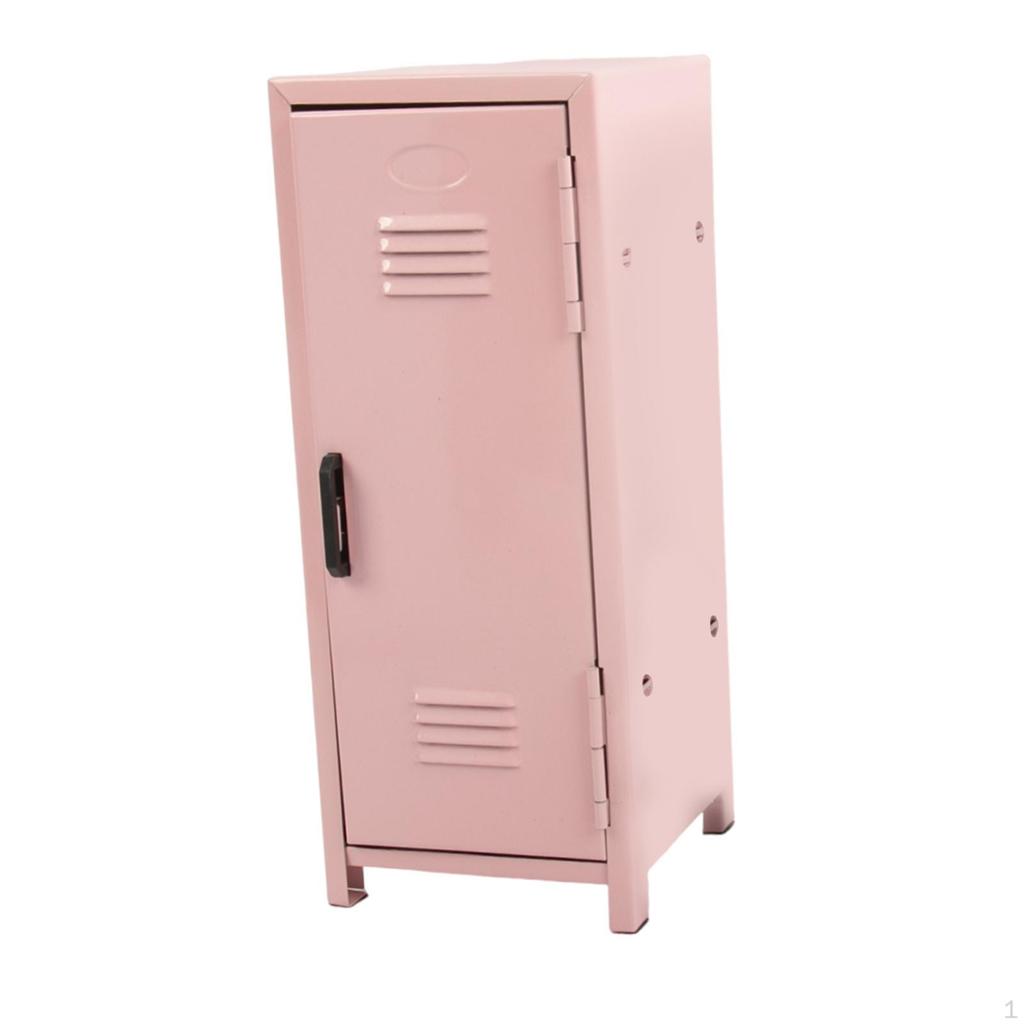 Compact Storage Box for Desk with Lock And Key Makeup Accessories