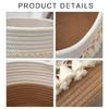 Practical Cotton Rope Storage Basket Durable Cotton Rope Storage Basket with Tassels Perfect For Any Room Decors