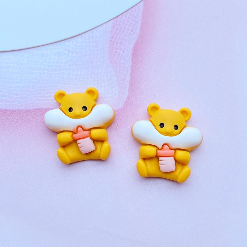 10 Stück Neue Süße Mini-Kuchen-Keks-Serie Harzfigur Handwerk Flache Rückseite Cabochon Schmuckherstellung Haarschmuck Zubehör