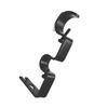 3Pcs 12.2 x 5.3cm Double Curtain Rod Bracket Iron Drapery Hook Curtain Rod Holder  For Living Room