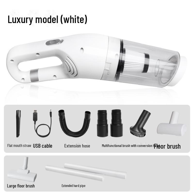 Compact Portable Car Vacuum Cleaner with High Suction Power