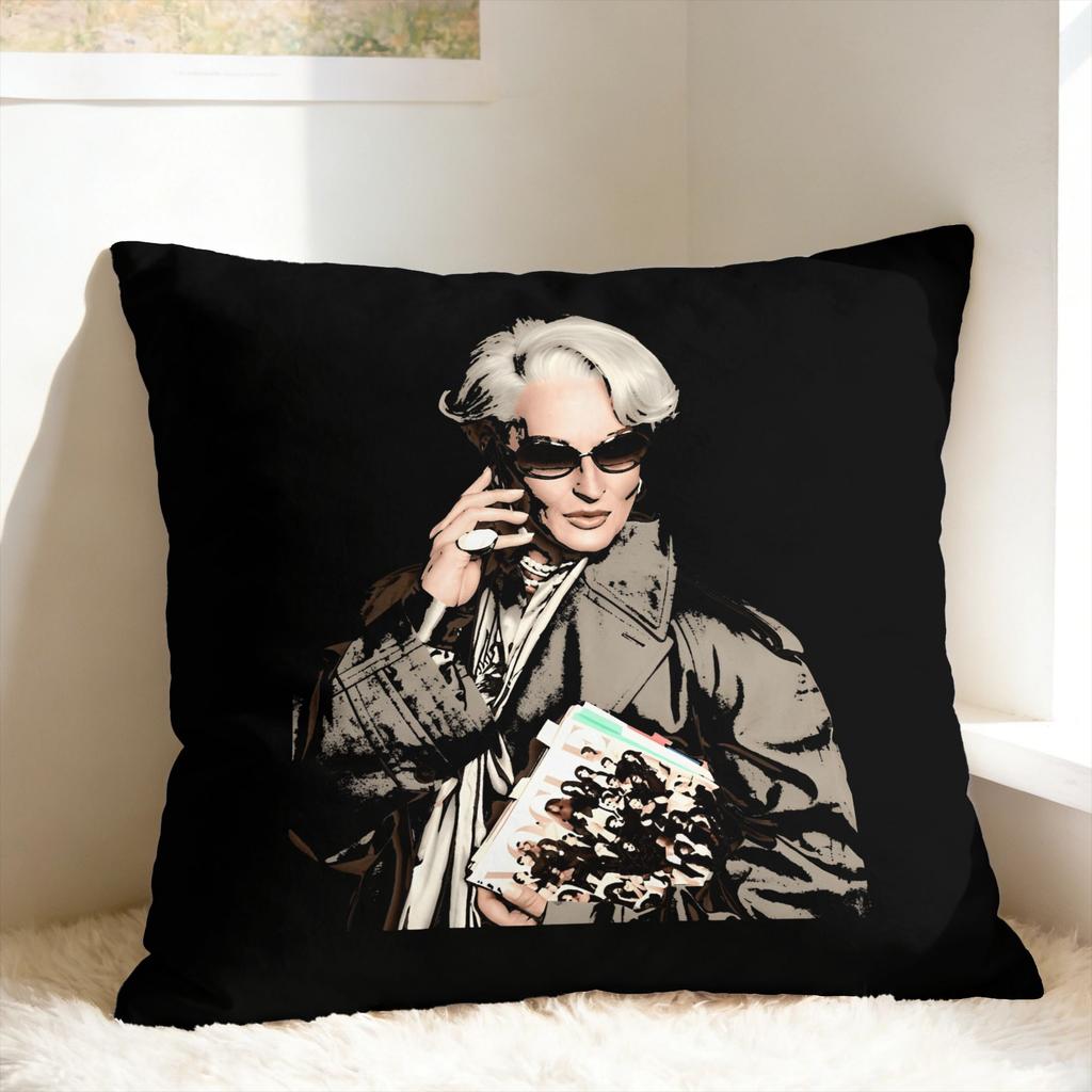 Pillow Cover The Devil Wears P-Prade 2 Novelty Pillow Case For Sofa Home Decoration Pillowcases