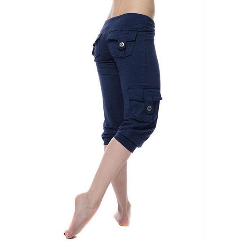 Basit Açık Giyim Alt Kadın Giyim Yoga Pantolon Kısa Pantolon Aksesuarları