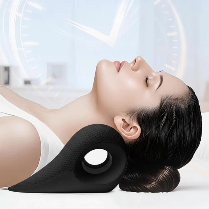 1Pcs Ergonomic Neck And Shoulder Massage Pillow Vertebrae Relax For Home Use Helps Stretch Cervical