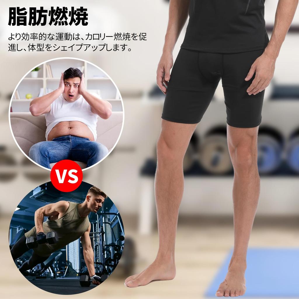 EZATING Compression Sports Size XL Men's Tights, 5/8 Length, 3-Pack, Stretchy, Moisture-Wicking, Quick-Drying, Running/Training Wear, Leggings,