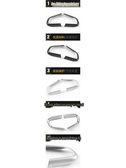 Lynk&Co 01 Steering Wheel Decorative Frame & Sequins: Electroplated Center Console & Instrument Panel Sticker Accessories