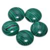 Malachite Natural Stone Beads Cabochon For Jewelry Makin Round Flat Loose Spacer Beads DIY Bracelet Necklace Accessories