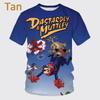 Summer Fashion Cartoon Character 3D Printing Men's Short-sleeved T-shirt Hip-hop Unisex Casual Round Neck T-shirt Top Streetwear