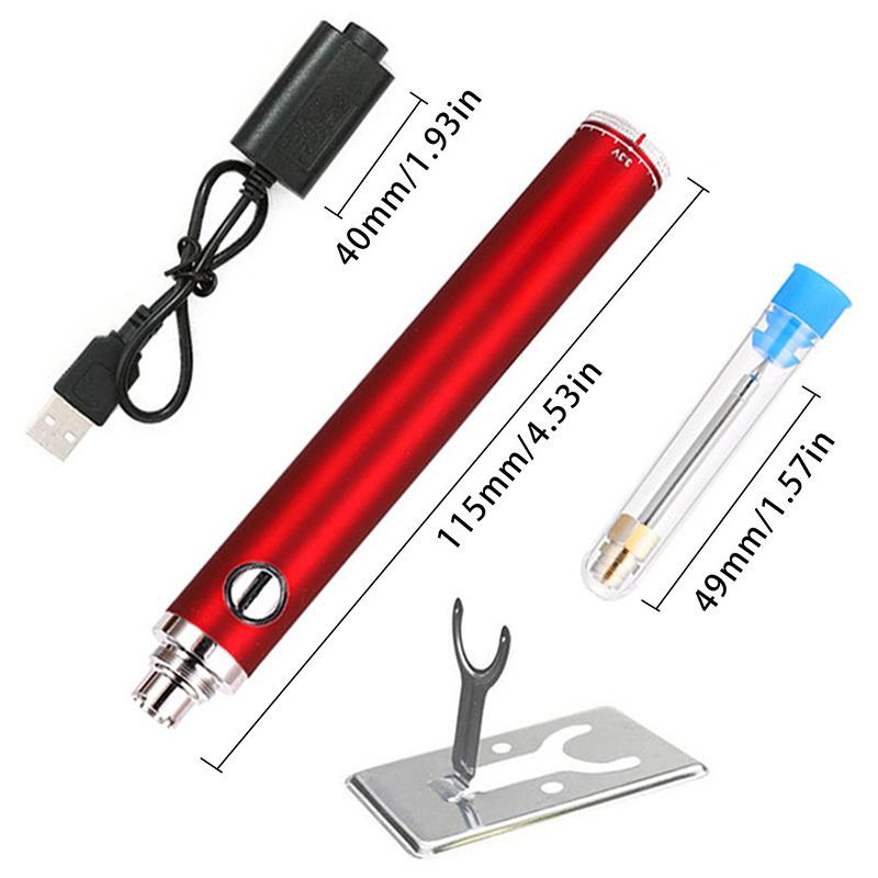 Wireless Charging Soldering Irons, Portable Microelectronics Repair Hand Tool, USB 5V Rechargeable Welding Tools, 4 Colors