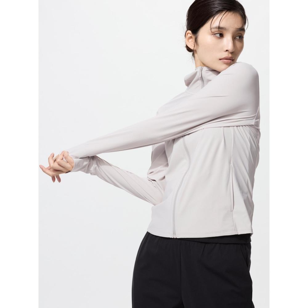 Uniqlo Ultra Stretch Airism Uv Protection Full Zip Hoodie