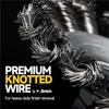 A27F-Steel Wire Wheels 1 Set/8 Pcs- Twisted Design Fits 4-1/2 Inch Angle Grinder, 5/8 Inch Spindle Brush Included