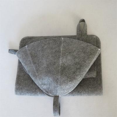 Anti Heat Sauna Hat Thicken Wool Felt Shower Cap Hair Turban Quickly Towel Drying Towel Hats Sauna Bathroom Accessories