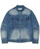 Nomanual Washed Denim Rider Jacket - Washed Blue