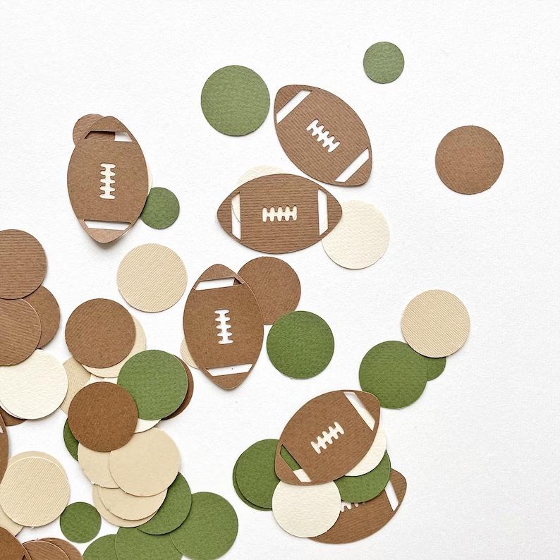 Rugby & Football Themed First Birthday Party Decorations Set with Confetti & Tabletop Décor