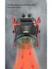 Compact High-Power Industrial Fan Heater for Rapid Heating, Ideal for Home, Breeding Farms, and Desktops.
