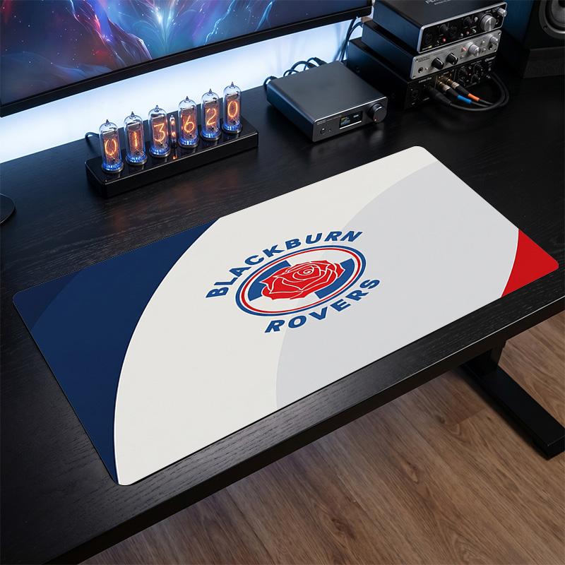 Tappetino per Mouse Grande Stampa Calcio Blackburn Rovers, Tappetino Esteso Antiscivolo per Scrivania da Gioco per Ufficio Casa