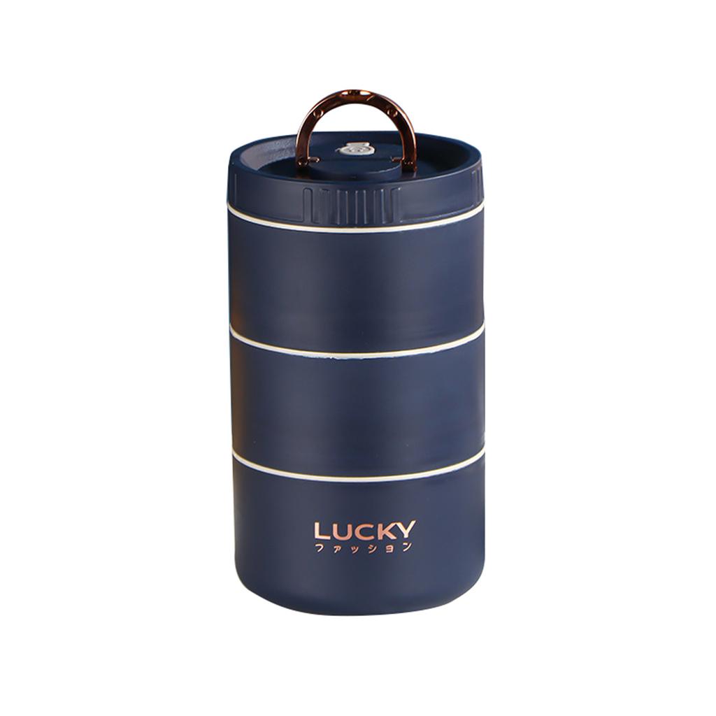 Bento Lunch Box Set Portable Keep Warm Lunch Container Stackable Leakproof Stainless Steel Thermal Food Container