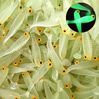 Fishing Bait For Bass Tackle Wobbler Swimbaits Luminous Fishing Lure Worm Artificial Silicone Bait