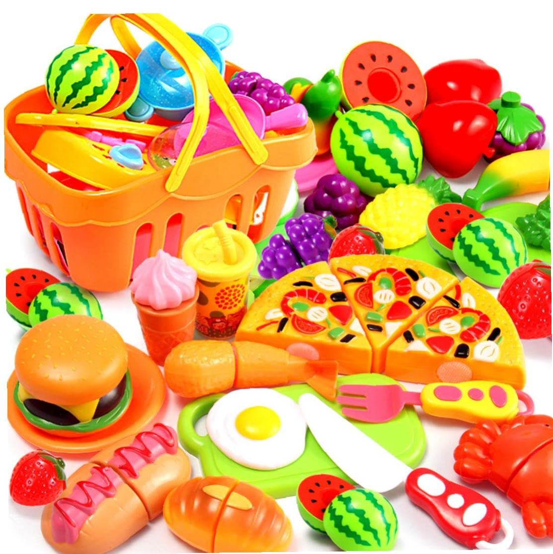 

Набор пластиковых игрушек для кухни из 13 предметов для ролевых игр, для приготовления пищи, нарезки фруктов и овощей, развивающая игрушка для детей