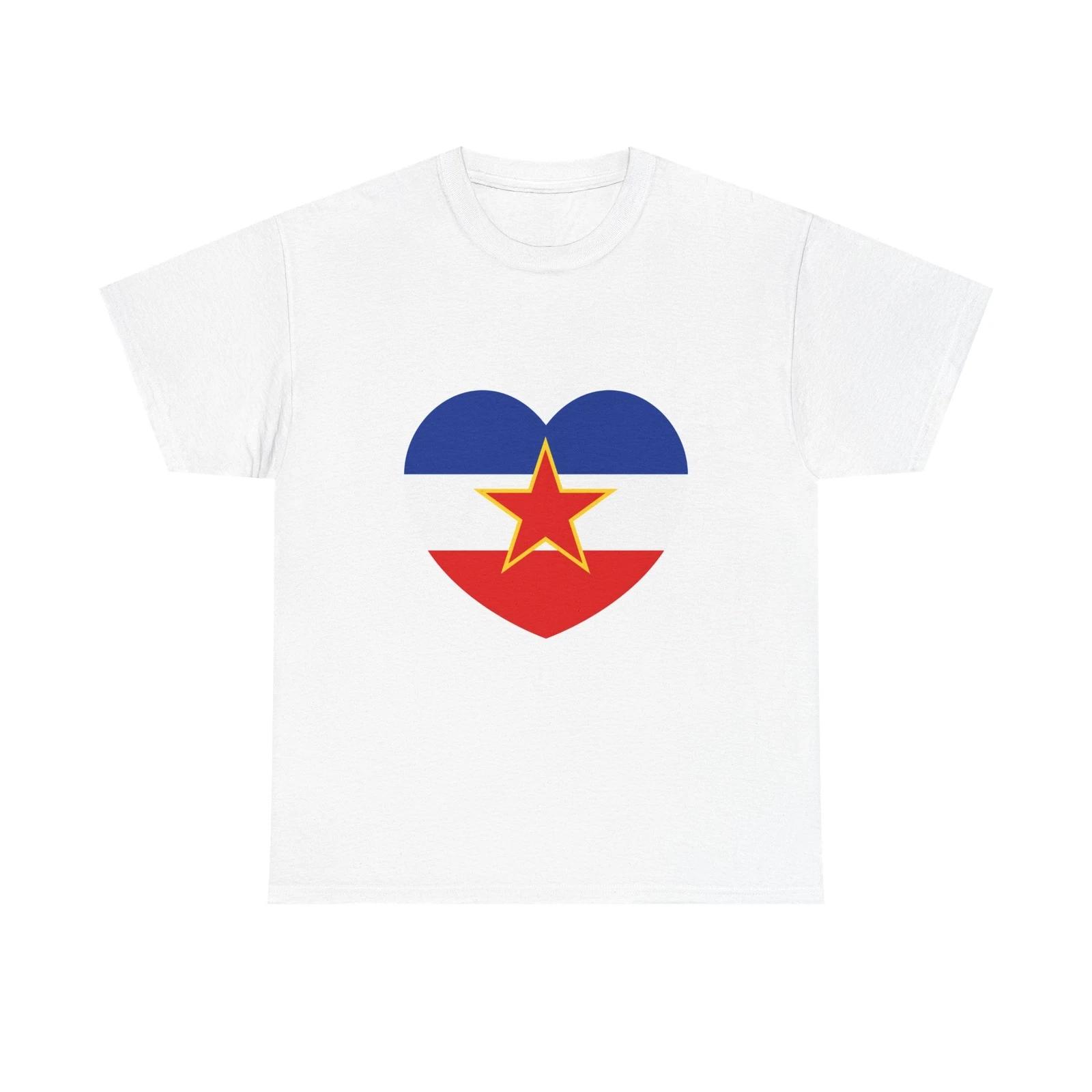 Heart Flag of Yugoslavia - T shirt S
