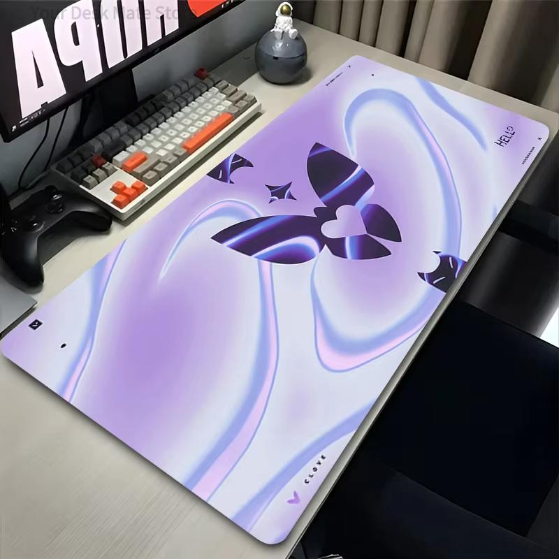 Podložka pod myš Butterfly Phantom Purple Herní Velká Rozšířená Podložka na Stůl Estetická Duhová Protiskluzová Základna