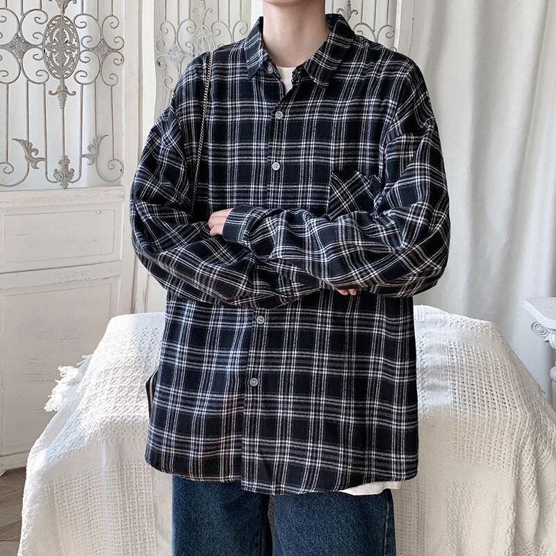 Cozy Up Mens Button Down Flannel Long Sleeve Plaid Shirts
