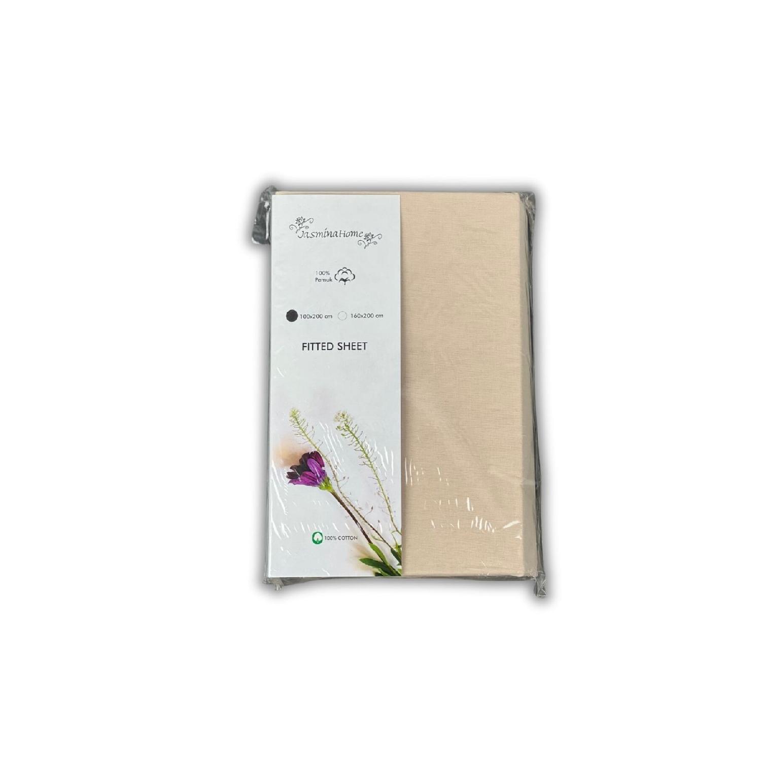 

Single / Double Cotton Tire Sheets 100 x 200 бежевий