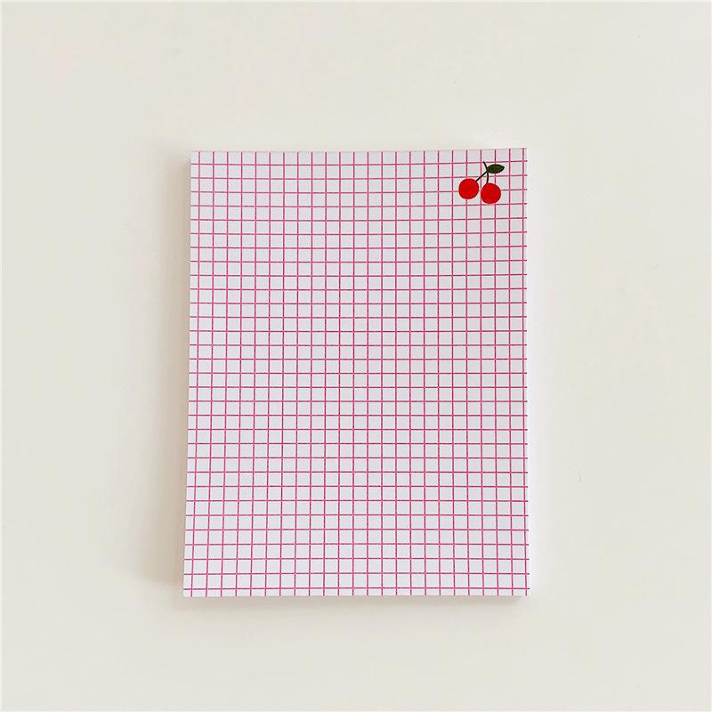 50 Sheets Per Book Cherry Stripe Notebook Sticky Notes Memo Course Notes Vocabulary Notebook Diary and Notebook