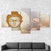 Buddha Calm State Painting 5 Piece Five Panel Wall Canvas Print Modern Art Poster Picture Home Decor Gift For Him For Her