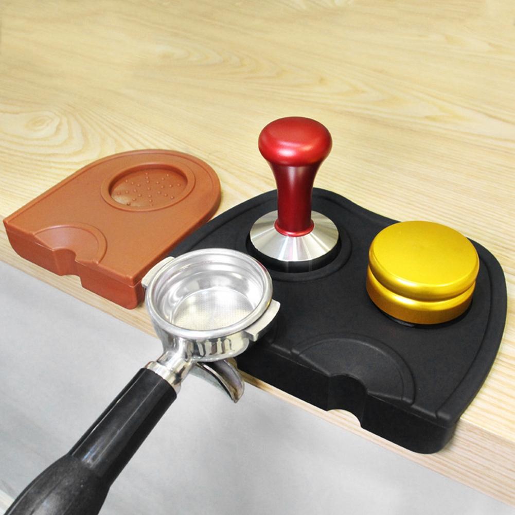 Household Silicone Coffee Tamper Mat Anti Skid Tamper Holder Pad Coffee Tools