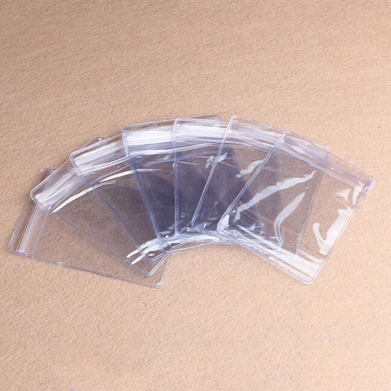 

100 шт. прозрачный ПВХ пластиковый мешок для монет чехол кошельки конверты для хранения 4*6cm