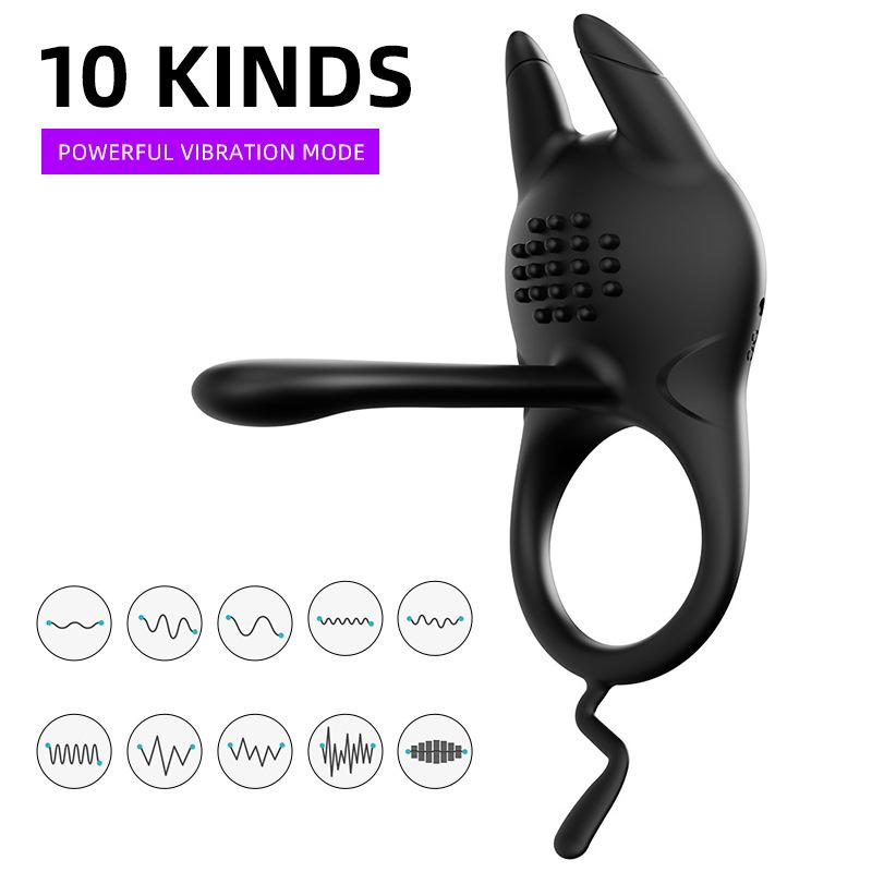 Vibrating Cock Ring Adult Sex Toys for Men Couple Vibrator for Penis Stimulator Vibrator Penis Ring with Clitoral Vibrator Couples Sex Toys