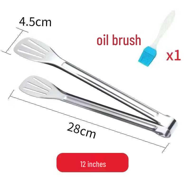 ZISIZ 304 Stainless Steel Food Tongs