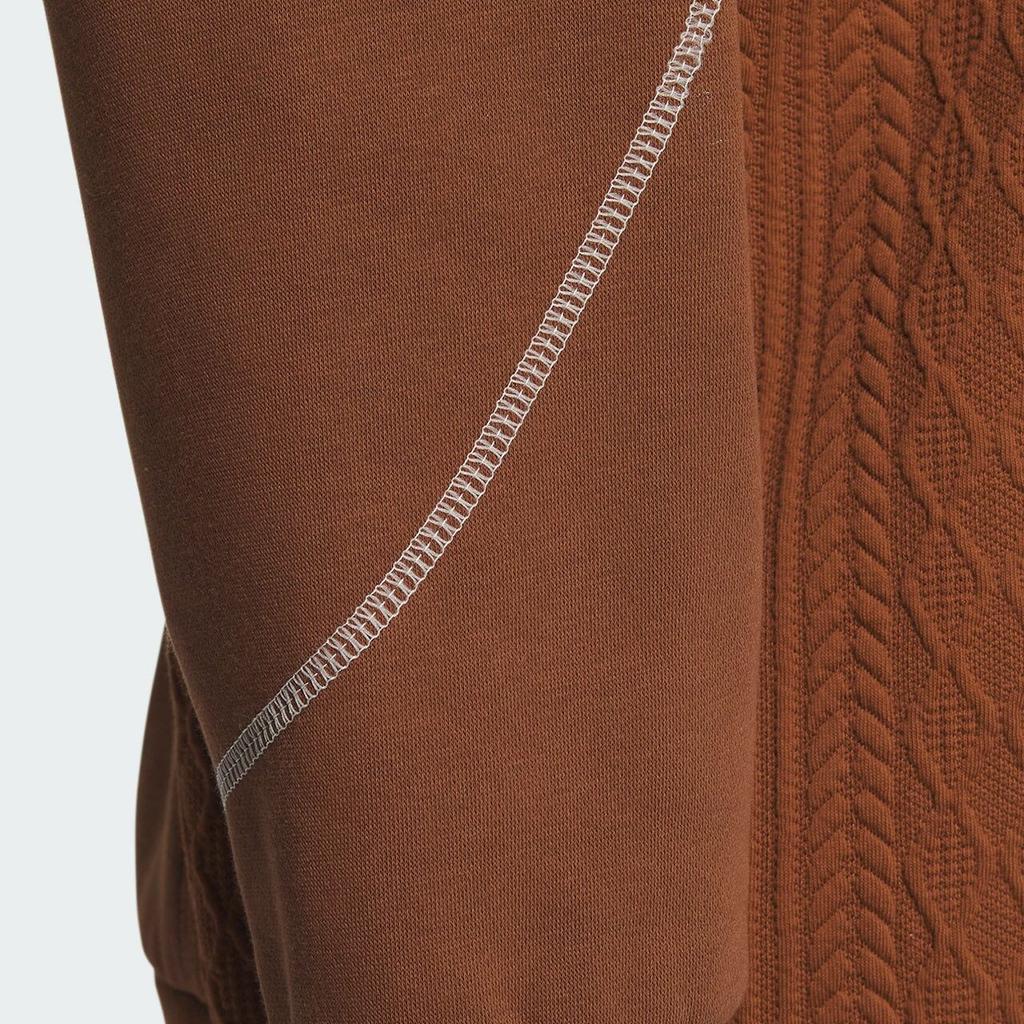 adidas Lounge Sweatshirts Men's Brown Hooded Moderate Regular IQ1365