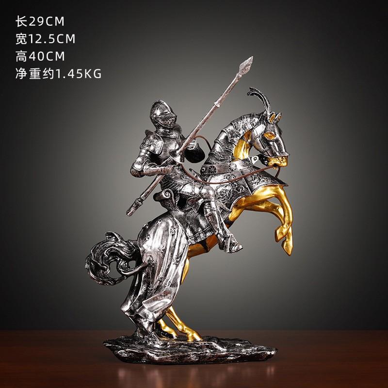 Retro Armor Knight Ornament Is A Success, Creative Living Room Wine Cabinet Office Decoration Opening Gift