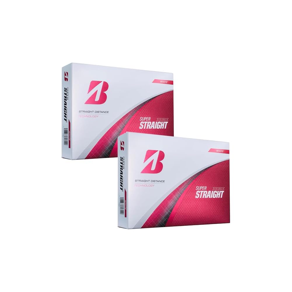 Bridgestone Super Straight Golf Balls 2025 Model 2DZ Set 24 Balls White