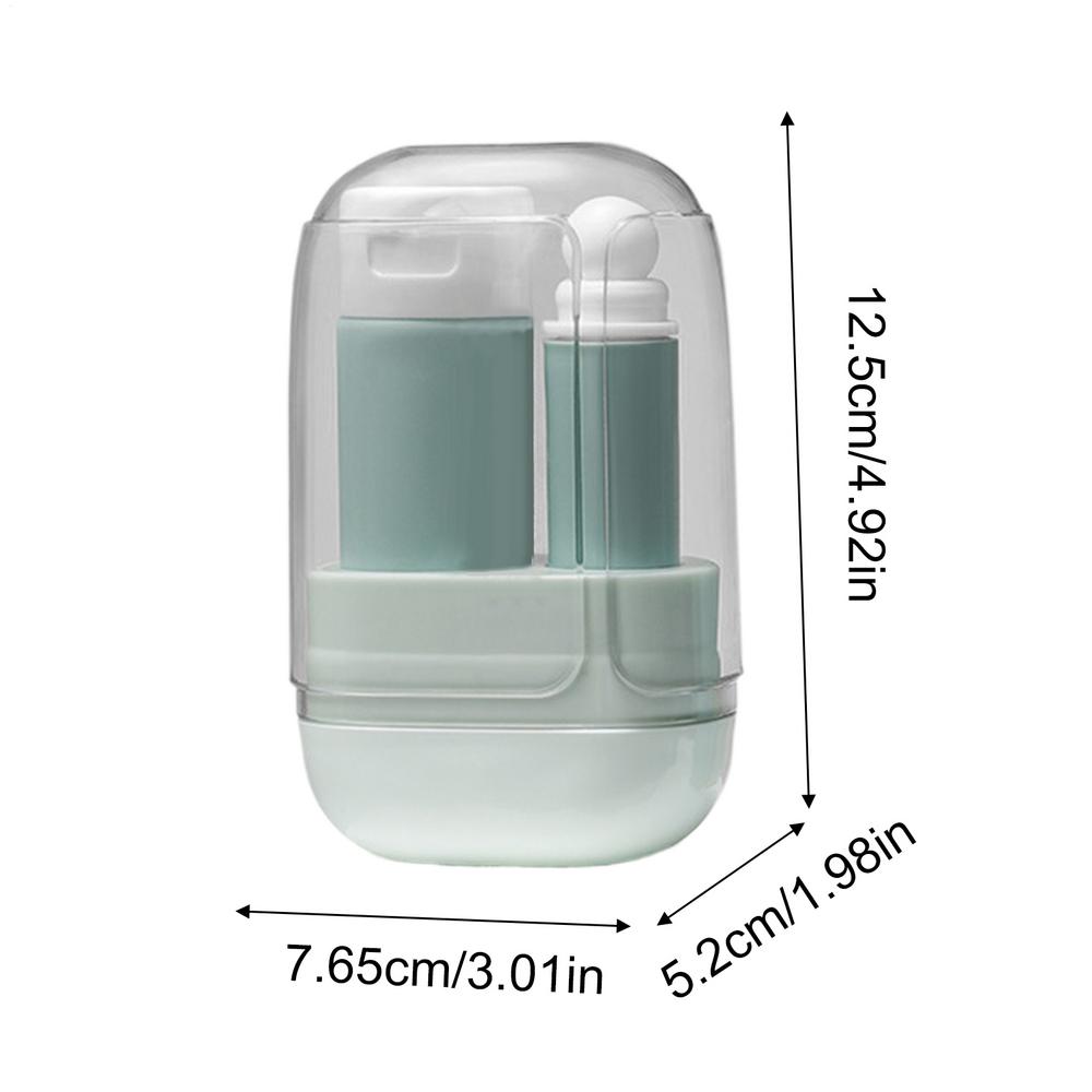 Travel Toothbrush Kit Portable Traveling Toothbrush Kit Lightweight Foldable Cup Set Holder For Women Men Toiletries Backpack