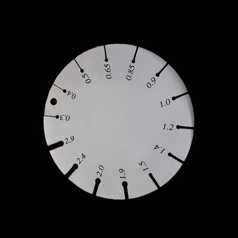 Stainless Steel Wire Gauge Sample Plate for Weld Inspection and Metal Thickness Measurement