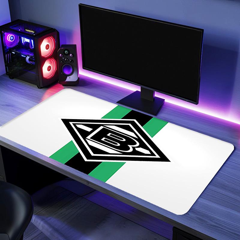Borussia Mönchengladbach LOGO Mouse Pad - Non-Slip Rubber Base, Smooth Surface for Work,Gaming,Office,And Home Use, Desk Mouse Pad