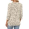 343/4 Sleeve Shirts For Women Cute Print Graphic Tees Blouses Casual Plus Size Basic Tops Pullover