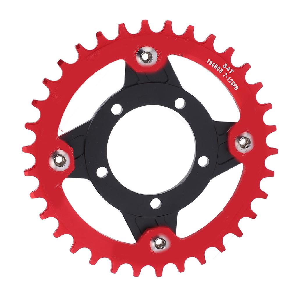 104BCD Sprocket Adapter 34T Positive Negative Tooth Plate with Conversion Base Set for Bafang Mid Drive Motor
