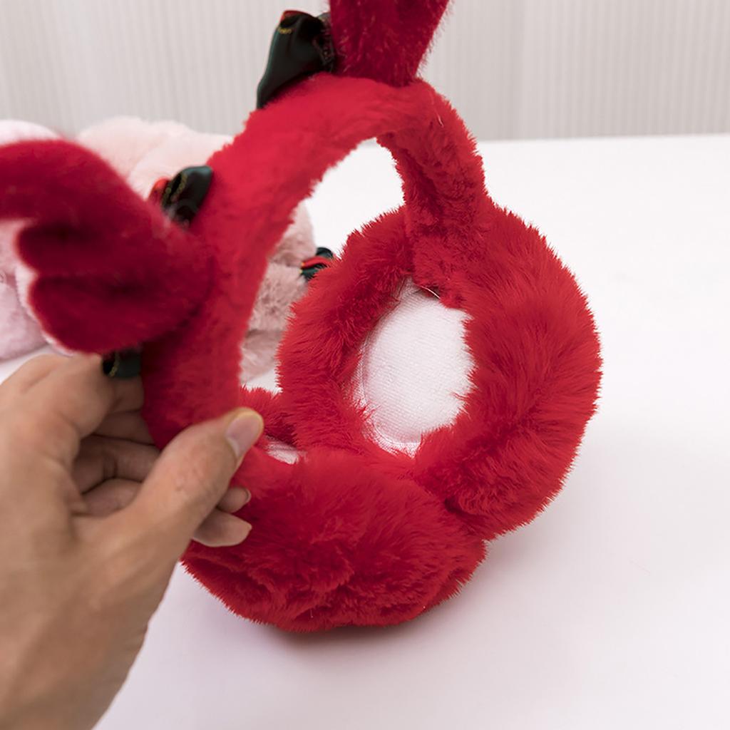 Cute Christmas Theme Plush EarMuffs for Women and Kids Ear Warmer Headband for Winter Christmas New Year Gifts