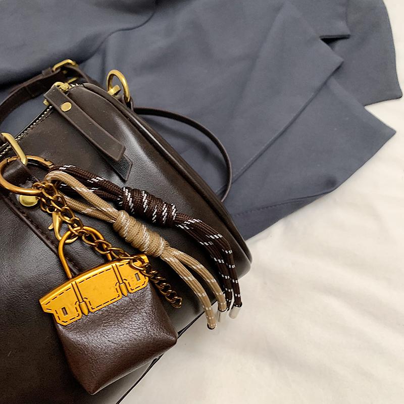 Retro Mode Handtasche schlicht und vielseitig PU-Gewebe Nischendesign Schulter-Umhängetasche