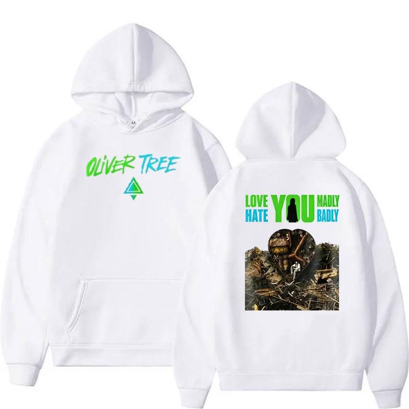 Oliver Tree “Love You Madly Hate You Badly” World Tour 2026 hoodie Men's Women Hip Hop Vintage pullover Sweatshirts Streetwear
