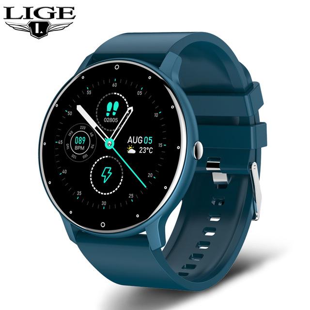 Smartwatch Lige With A The 128 Inch Screen Ip67 Water Protection A Step Counter And A Pulsometer