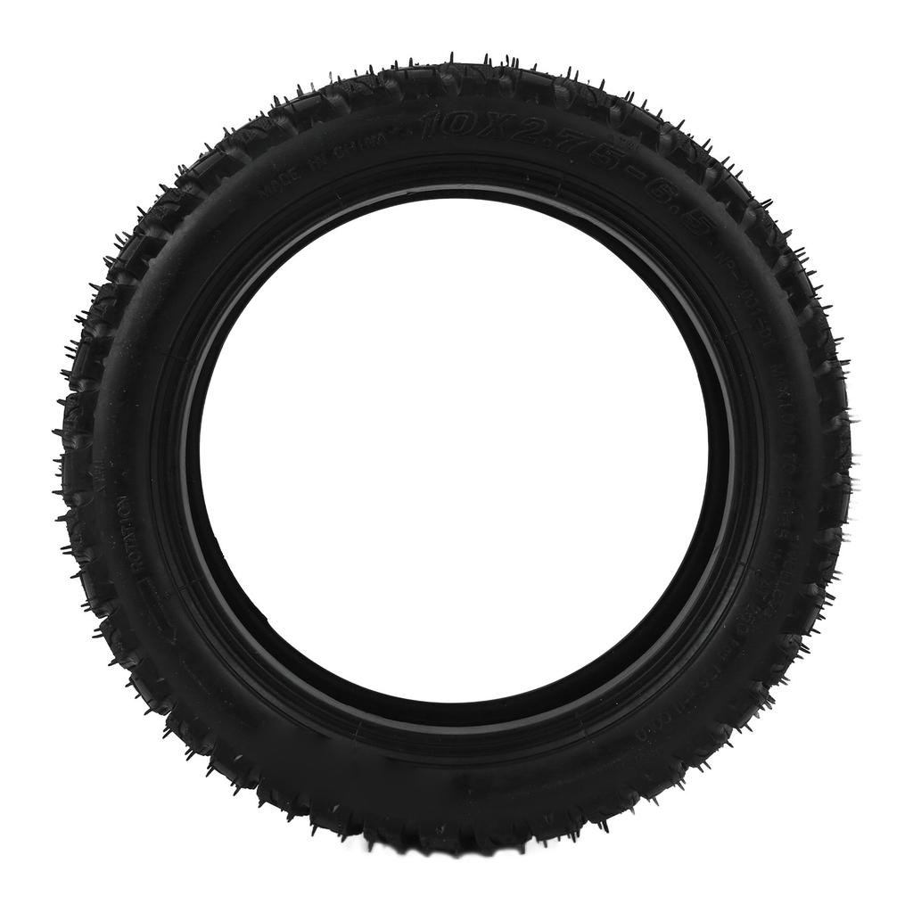 10 Inch Electric Scooter Tire 10x2.75‑6.5 Tubeless Tire Explosion Proof Anti Skid Strong Shock Absorption for Safe Riding