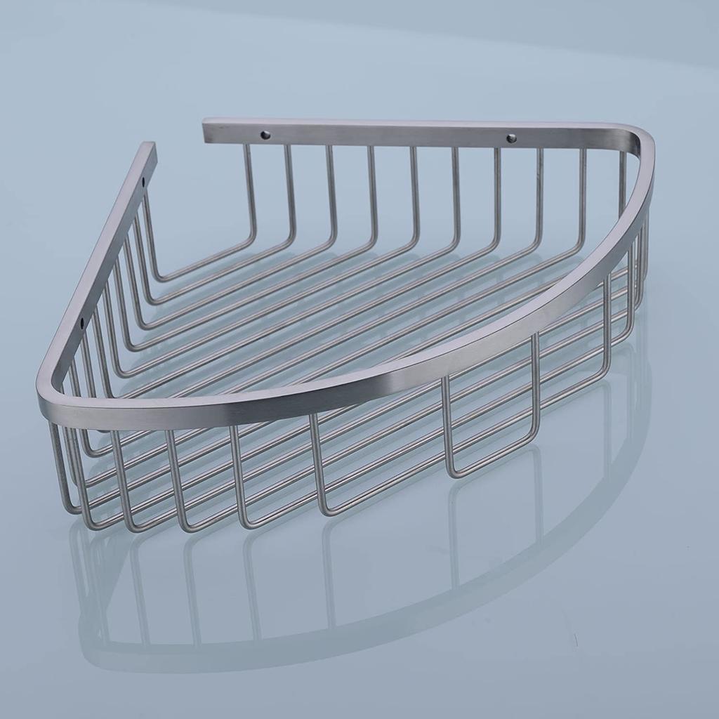 Modern Wall Mounted Stainless Steel Durable Bathroom Corner Shelf Shower Caddy